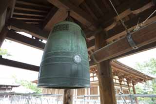 photo, la matire, libre, amnage, dcrivez, photo de la rserve,Tour de la cloche de Toshodai-ji Temple, tirez la cloche, patrimoine de l'humanit, Monastre bouddhiste, Chaitya