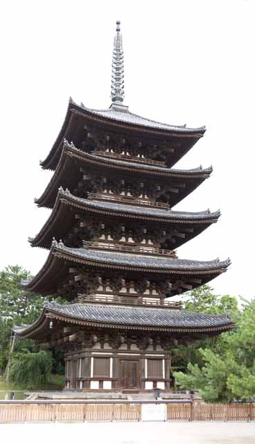 fotografia, materiale, libero il panorama, dipinga, fotografia di scorta,Tempio di Kofuku-ji cinque pagoda di Storeyed, Buddismo, edificio di legno, Cinque pagoda di Storeyed, eredit di mondo