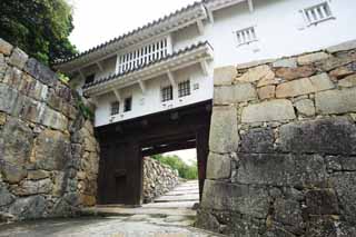 fotografia, material, livra, ajardine, imagine, proveja fotografia,Himeji-jo Castelo, Quatro Castelo de tesouros nacional, Sadanori Akamatsu, Shigetaka Kuroda, Hideyoshi Hashiba