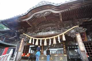 Foto, materieel, vrij, landschap, schilderstuk, bevoorraden foto,De belangrijkste hal van een Boeddhist tempel van de Takao maakte bataat artsenij keizer droog, De belangrijkste hal van een Boeddhist tempel, Chaitya, Shinto stro festoon, Gebed