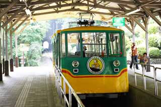 photo,material,free,landscape,picture,stock photo,Creative Commons,Mt. Takao cable car, track, mountain climbing visitor, Hiking, An excursion