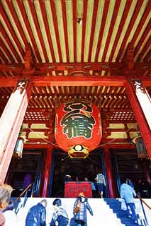 illust, material, livram, paisagem, quadro, pintura, lpis de cor, creiom, puxando,O Templo de Senso-ji corredor principal de um templo budista, visitando lugares tursticos mancha, Templo de Senso-ji, Asakusa, lanterna