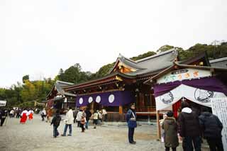 Foto, materieel, vrij, landschap, schilderstuk, bevoorraden foto,Drie-wielige Shinto heiligdom gebed, Shinto, Tik het; Een konijn, Terrein, Adoratie