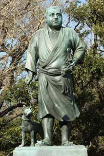 photo,material,free,landscape,picture,stock photo,Creative Commons,Saigo of Ueno, Satsuma dog, yukata figure, The best three of the revolution, Satsuma feudal clan