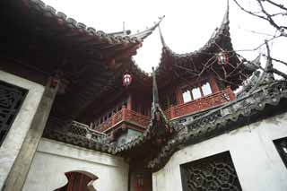 Foto, materieel, vrij, landschap, schilderstuk, bevoorraden foto,Mt. Yuyuan Tuin tempel bevelen, Joss huis tuinieren, , Chinees etenswaar trant, Chinees gebouw