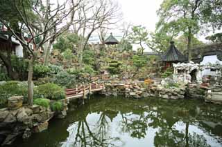 fotografia, materiale, libero il panorama, dipinga, fotografia di scorta,Mt. Yuyuan Garden tempio di comando, Joss si trova giardino, , Stile di cibo cinese, stagno