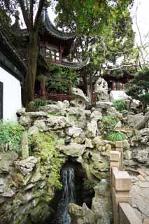 photo,material,free,landscape,picture,stock photo,Creative Commons,Yuyuan Garden, Joss house garden, Making a rock garden, Chinese food style, I am painted in red