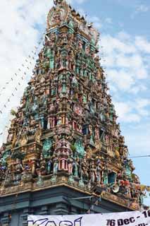 photo,material,free,landscape,picture,stock photo,Creative Commons,Raja Mariamman Devasthanam Temple, Hinduism, , Rich coloring, Gods