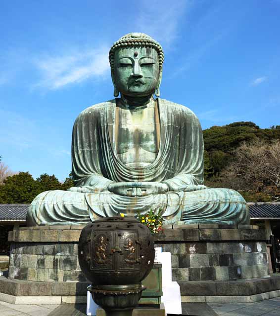 Foto, materiell, befreit, Landschaft, Bild, hat Foto auf Lager,Kamakura groe Statue von Buddha, , , Soong-Stil, Buddhismus-Skulptur