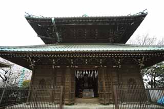 photo, la matire, libre, amnage, dcrivez, photo de la rserve,Ikegami sont devant l'entrept du temple de la porte pour garder l'Ecriture sainte bouddhiste, Takashi Nichiren, Chaitya, sonnez l'entrept, Tout le sutras bouddhiste pour Amagai