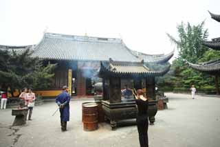 foto,tela,gratis,paisaje,fotografa,idea,El Ryuge masivo templo que cuatro Devas, Buddhism, Oracin, Fe, Una lmpara de incienso