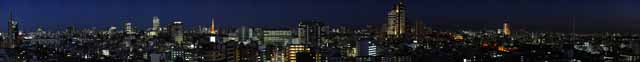 photo, la matire, libre, amnage, dcrivez, photo de la rserve,Une vue de la nuit de Tokyo, vue de la nuit, construire, Illumination, grande ville
