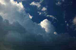fotografia, materiale, libero il panorama, dipinga, fotografia di scorta,Una nube dell'estate, nube, cielo blu, Vento, altopiano