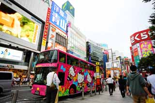 Foto, materieel, vrij, landschap, schilderstuk, bevoorraden foto,Shinjuku, Klap cultuur, Signboard, Boodschappend doend, Illumineringen