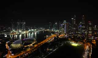 photo,material,free,landscape,picture,stock photo,Creative Commons,A Singaporean city, I light it up, skyscraper, city, CBD
