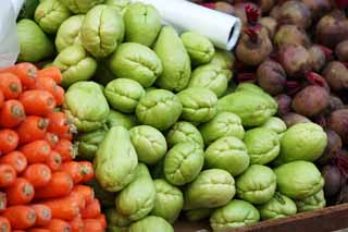 photo,material,free,landscape,picture,stock photo,Creative Commons,A chayote, vegetable store, chayote, Sen Nari gourd, cluster gourd