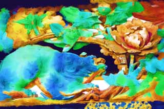 illust, materiale, libero panorama, ritratto dipinto, matita di colore disegna a pastello, disegnando,Cancello di Cinese-stile di Honganji Dell'ovest, Honganji, Chaitya, Shinran, Il giorno che vive esame di sbarra