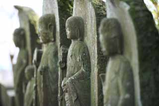 foto,tela,gratis,paisaje,fotografa,idea,Temple Ishibotoke de Hase - dera, Estatua de piedra, Moss, Buddhism, Chaitya