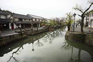 Foto, materieel, vrij, landschap, schilderstuk, bevoorraden foto,Kurashiki Kurashiki River, Traditionele cultuur, Traditie architectuur, Japanse cultuur, De geschiedenis