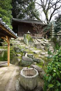 photo,material,free,landscape,picture,stock photo,Creative Commons,Koraku-en Garden loving look temple, lattice window, Kannon image, washbowl, Tradition architecture